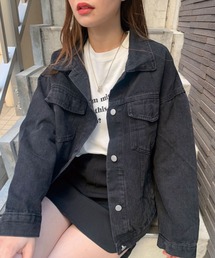 ブラックデニムジャケット