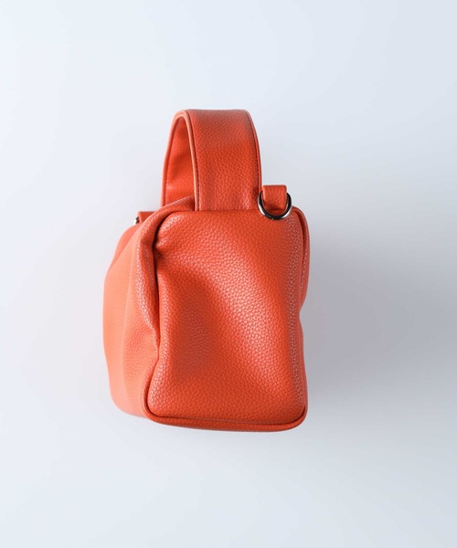 HONEYSUCKLE ROSE（ハニーサックルローズ）の「【HONEYSUCKLE ROSE】ミニワイドハンドルバッグ（ハンドバッグ・レディース・ブラック/オレンジ/ホワイト・ONE SIZE）」の7枚目の写真