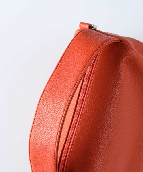 HONEYSUCKLE ROSE（ハニーサックルローズ）の「【HONEYSUCKLE ROSE】ミニワイドハンドルバッグ（ハンドバッグ・レディース・ブラック/オレンジ/ホワイト・ONE SIZE）」の8枚目の写真