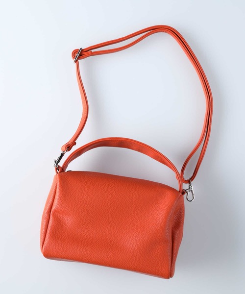 HONEYSUCKLE ROSE（ハニーサックルローズ）の「【HONEYSUCKLE ROSE】ミニワイドハンドルバッグ（ハンドバッグ・レディース・ブラック/オレンジ/ホワイト・ONE SIZE）」の9枚目の写真