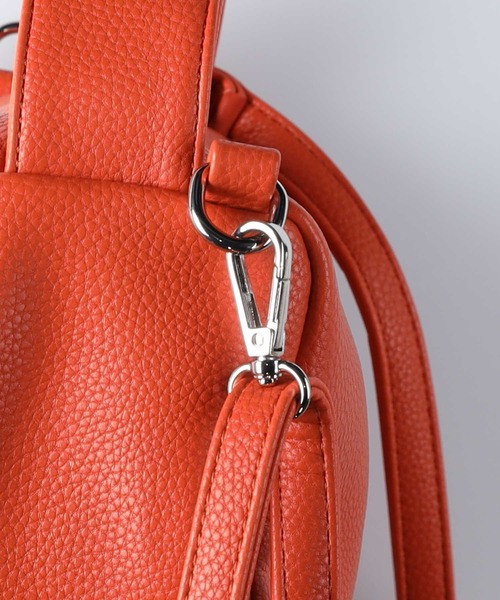 HONEYSUCKLE ROSE（ハニーサックルローズ）の「【HONEYSUCKLE ROSE】ミニワイドハンドルバッグ（ハンドバッグ・レディース・ブラック/オレンジ/ホワイト・ONE SIZE）」の10枚目の写真