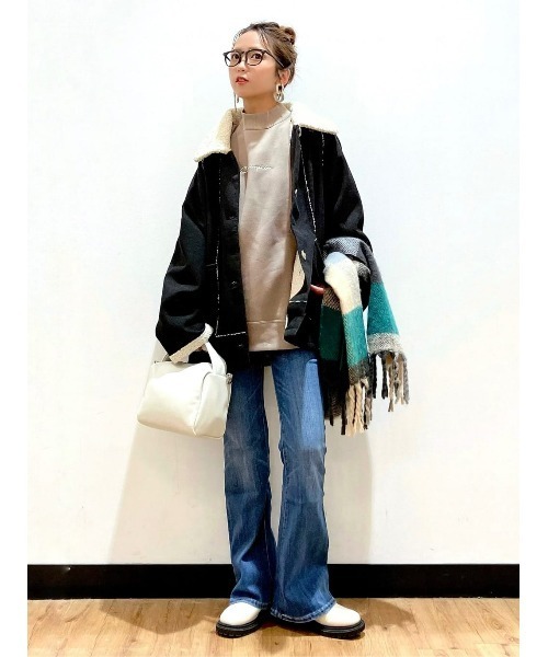 HONEYSUCKLE ROSE（ハニーサックルローズ）の「【HONEYSUCKLE ROSE】ミニワイドハンドルバッグ（ハンドバッグ・レディース・ブラック/オレンジ/ホワイト・ONE SIZE）」の16枚目の写真