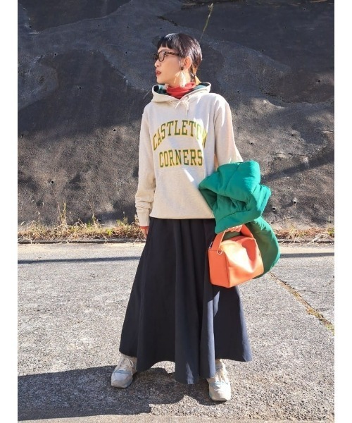 HONEYSUCKLE ROSE（ハニーサックルローズ）の「【HONEYSUCKLE ROSE】ミニワイドハンドルバッグ（ハンドバッグ・レディース・ブラック/オレンジ/ホワイト・ONE SIZE）」の20枚目の写真