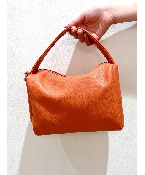 HONEYSUCKLE ROSE（ハニーサックルローズ）の「【HONEYSUCKLE ROSE】ミニワイドハンドルバッグ（ハンドバッグ・レディース・ブラック/オレンジ/ホワイト・ONE SIZE）」の15枚目の写真