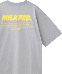 MILKFED.（ミルクフェド）の「SLANTED LOGO WIDE S/S TEE（Tシャツ/カットソー）」
