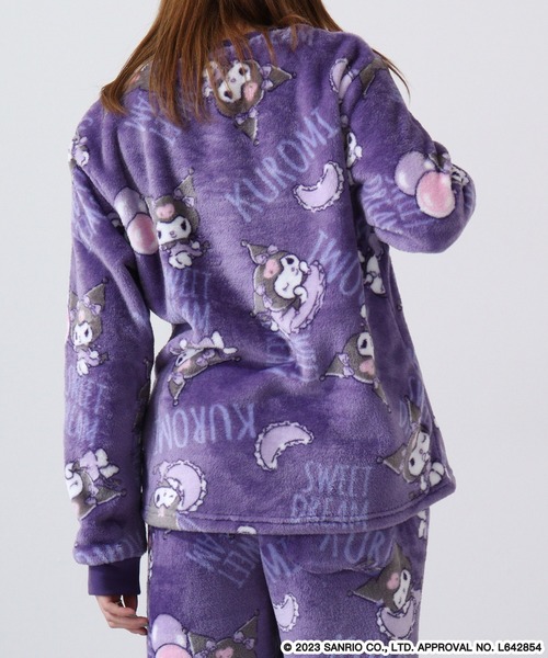 sanrio（サンリオ）の「sanrio characters サンリオキャラクターズ フリース セットアップ（ルームウェア/パジャマ・レディース・クリーム/サックスブルー/カーキ/パープル/レッド/ホワイト/ホワイト系その他/ピンク/グリーン系1/ピンクベージュ/ピンク系1/ラベンダー/ブルー系1・M/L/LL）」の20枚目の写真