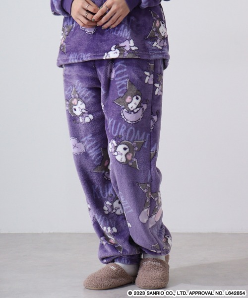 sanrio（サンリオ）の「sanrio characters サンリオキャラクターズ フリース セットアップ（ルームウェア/パジャマ・レディース・クリーム/サックスブルー/カーキ/パープル/レッド/ホワイト/ホワイト系その他/ピンク/グリーン系1/ピンクベージュ/ピンク系1/ラベンダー/ブルー系1・M/L/LL）」の22枚目の写真