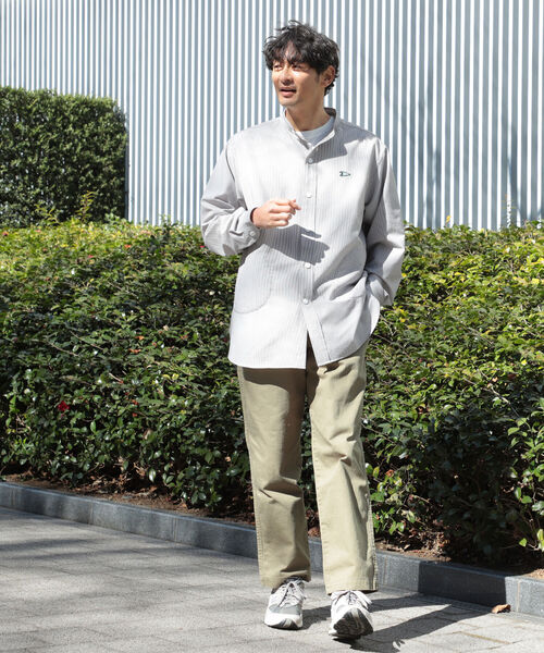 B:MING by BEAMS(ビーミングバイビームス)の「B:MING by BEAMS / サッカー バンドカラー シャツ(シャツ/ブラウス・メンズ・ネイビー/その他/オフホワイト・SMALL/MEDIUM/LARGE/X-LARGE)」の6枚目の写真
