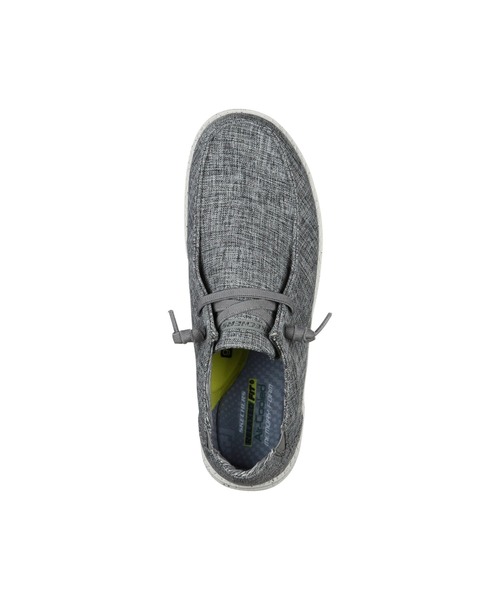 SKECHERS(スケッチャーズ)の「SKECHERS RELAXED FIT : MELSON-CHAD / スケッチャーズ リラックスド フィット : メルソン チャド(スリッポン・メンズ・グレー・25cm/25.5cm/26cm/27cm/27.5cm/26.5cm)」の2枚目の写真