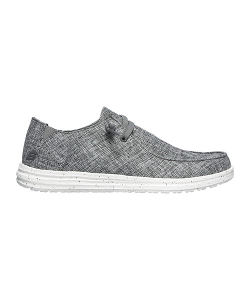SKECHERS(スケッチャーズ)の「SKECHERS RELAXED FIT : MELSON-CHAD / スケッチャーズ リラックスド フィット : メルソン チャド(スリッポン・メンズ・グレー・25cm/25.5cm/26cm/27cm/27.5cm/26.5cm)」の3枚目の写真