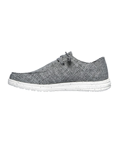 SKECHERS(スケッチャーズ)の「SKECHERS RELAXED FIT : MELSON-CHAD / スケッチャーズ リラックスド フィット : メルソン チャド(スリッポン・メンズ・グレー・25cm/25.5cm/26cm/27cm/27.5cm/26.5cm)」の4枚目の写真