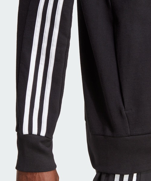 adidas(アディダス)の「エッセンシャルズ フレンチテリー スリーストライプス フルジップ パーカー / アディダス adidas(パーカー・メンズ・グレー/ブラック・LARGE/MEDIUM/SMALL/XX-LARGE/3XL/X-LARGE)」の7枚目の写真