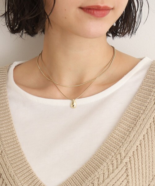 SHOO・LA・RUE（シューラルー）の「◆しずくコードチェーンネックレス（ネックレス・レディース・ゴールド/シルバー・00）」の6枚目の写真
