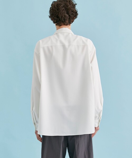 CITY TOKYO（シティトウキョウ）の「【オールシーズン対応】プレミアムリラックス長袖シャツ｜防シワ/速乾性（シャツ/ブラウス・メンズ・サックスブルー/ホワイト/ブラック/グレイッシュベージュ・1/2/3）」の11枚目の写真