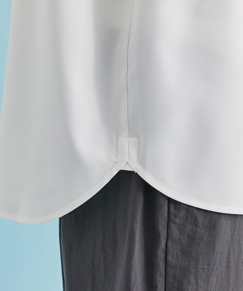 CITY TOKYO（シティトウキョウ）の「【オールシーズン対応】プレミアムリラックス長袖シャツ｜防シワ/速乾性（シャツ/ブラウス・メンズ・サックスブルー/ホワイト/ブラック/グレイッシュベージュ・1/2/3）」の14枚目の写真