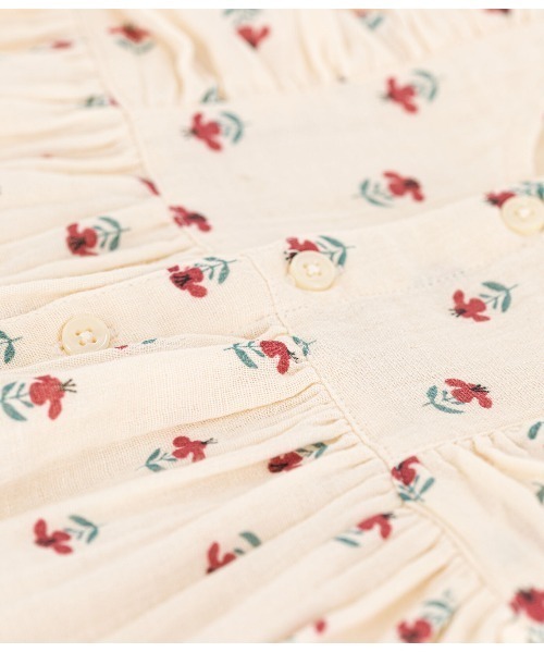 【新品】プチバトー　ダブルガーゼワンピース＆ブルマセット　24m 86㎝ PETIT BATEAU ワンピース ダブルガーゼワンピース＆ブルマセット