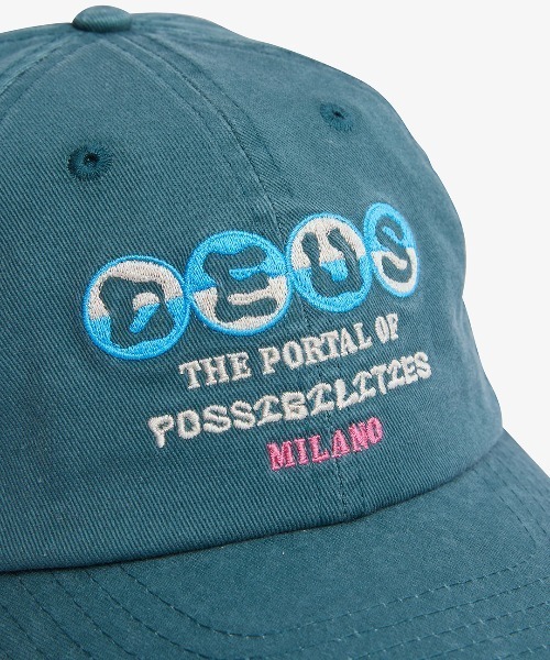 DEUS EX MACHINA（デウスエクスマキナ）の「IVAN DAD CAP（キャップ・メンズ・ブラック/オフホワイト/グリーン・OS）」の8枚目の写真