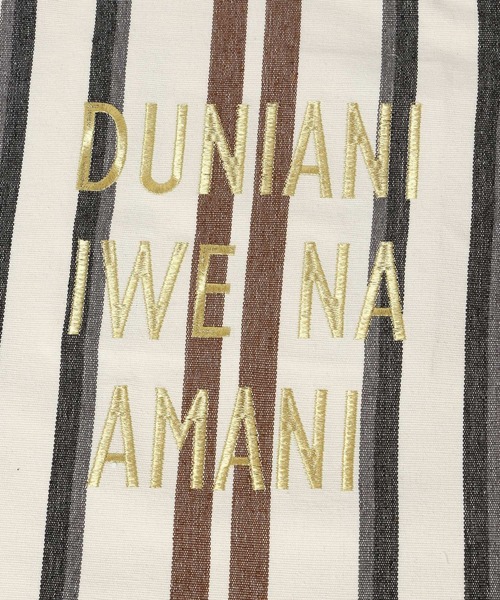 niko and...(ニコアンド)の「オリジナル刺繍ハンモックトートバッグ(トートバッグ・レディース・その他1/ブラック/アイボリー/ブルー・0)」の8枚目の写真