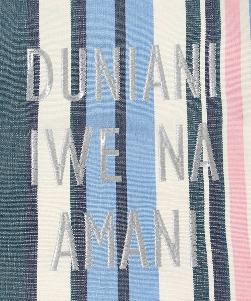 niko and...(ニコアンド)の「オリジナル刺繍ハンモックトートバッグ(トートバッグ・レディース・その他1/ブラック/アイボリー/ブルー・0)」の6枚目の写真