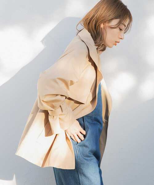 URBAN RESEARCH Sonny Label（アーバンリサーチサニーレーベル）の「ショートトレンチコート（トレンチコート・レディース・ブラック系その他/カーキ/ベージュ・FREE）」の9枚目の写真