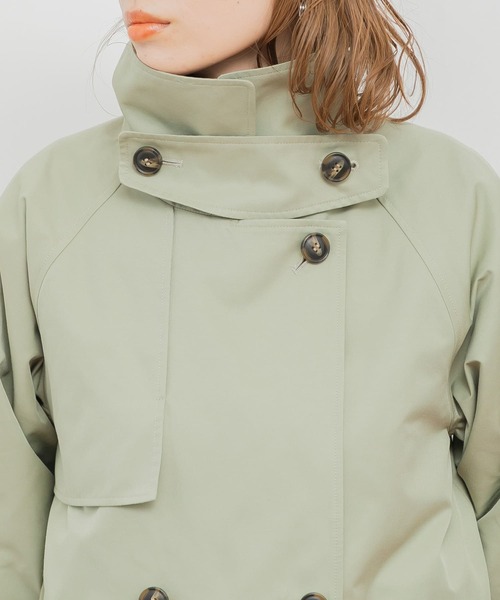 URBAN RESEARCH Sonny Label（アーバンリサーチサニーレーベル）の「ショートトレンチコート（トレンチコート・レディース・ブラック系その他/カーキ/ベージュ・FREE）」の18枚目の写真