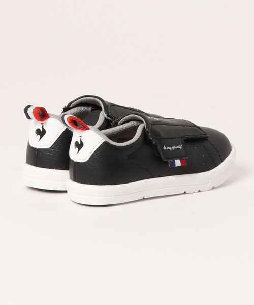 le coq sportif（ルコックスポルティフ）の「le coq sportif ルコックスポルティフ LA ROLAND 2 F ベビーシューズ(LAローラン2F)（スニーカー・キッズ・ブラック/ホワイト・13.0cm/13.5cm/14.0cm/14.5cm/15.0cm/15.5cm/16.0cm）」の4枚目の写真