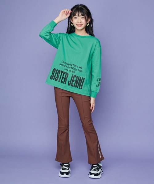 SISTER JENNI(SISTER JENNI)の「裾ロゴBIGロンT(Tシャツ/カットソー・キッズ・オフホワイト/ブラック/グリーン・130cm/140cm/160cm/150cm)」の10枚目の写真