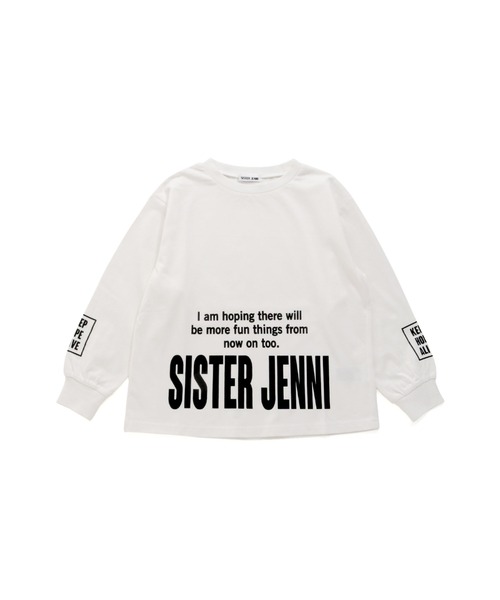 SISTER JENNI(SISTER JENNI)の「裾ロゴBIGロンT(Tシャツ/カットソー・キッズ・オフホワイト/ブラック/グリーン・130cm/140cm/160cm/150cm)」の21枚目の写真