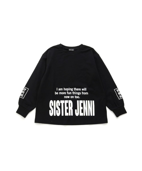 SISTER JENNI(SISTER JENNI)の「裾ロゴBIGロンT(Tシャツ/カットソー・キッズ・オフホワイト/ブラック/グリーン・130cm/140cm/160cm/150cm)」の19枚目の写真