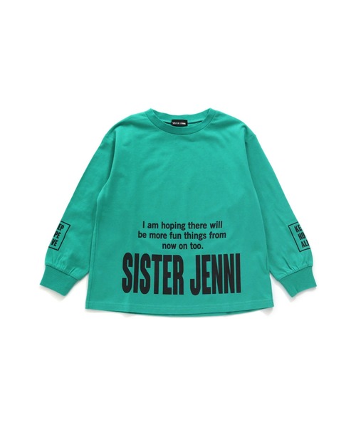 SISTER JENNI(SISTER JENNI)の「裾ロゴBIGロンT(Tシャツ/カットソー・キッズ・オフホワイト/ブラック/グリーン・130cm/140cm/160cm/150cm)」の17枚目の写真