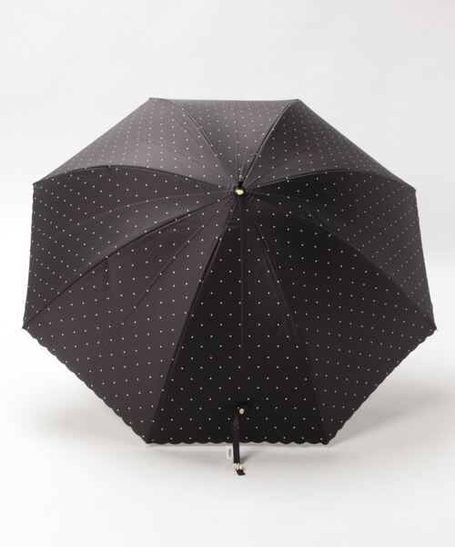 Three Four Time(スリーフォータイム)の「【Wpc.】ドットフラワーポイント長傘 (完全遮光/晴雨兼用) @(長傘・レディース・ブラック/オフホワイト・FREE)」の3枚目の写真