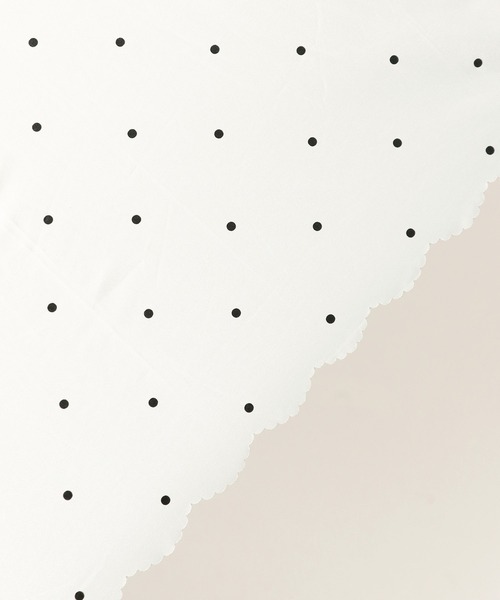 Three Four Time(スリーフォータイム)の「【Wpc.】ドットフラワーポイント長傘 (完全遮光/晴雨兼用) @(長傘・レディース・ブラック/オフホワイト・FREE)」の22枚目の写真