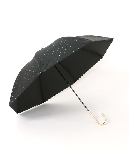 Three Four Time(スリーフォータイム)の「【Wpc.】ドットフラワーポイント長傘 (完全遮光/晴雨兼用) @(長傘・レディース・ブラック/オフホワイト・FREE)」の19枚目の写真
