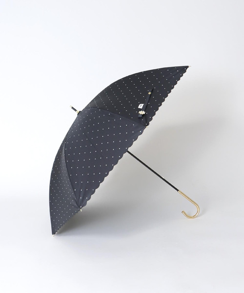 Three Four Time(スリーフォータイム)の「【Wpc.】ドットフラワーポイント長傘 (完全遮光/晴雨兼用) @(長傘・レディース・ブラック/オフホワイト・FREE)」の11枚目の写真