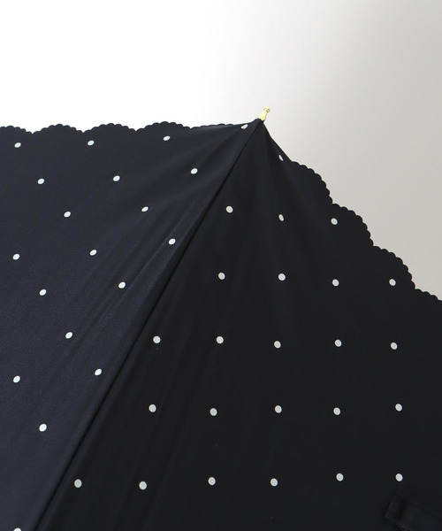 Three Four Time(スリーフォータイム)の「【Wpc.】ドットフラワーポイント長傘 (完全遮光/晴雨兼用) @(長傘・レディース・ブラック/オフホワイト・FREE)」の12枚目の写真