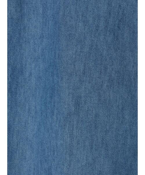 Green　Parks（グリーンパークス）の「・SUGAR SPOON デニムウエスタンワンピース（シャツワンピース・レディース・ライトインディゴブルー/ワンウォッシュ・FREE）」の14枚目の写真