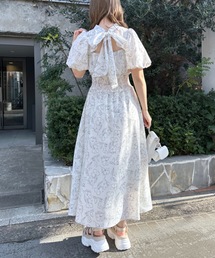 OLIVE des OLIVE | 【WEB限定】ピンタックバックリボンワンピース(ワンピース)