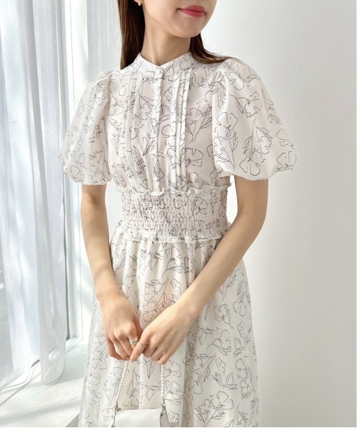 OLIVE des OLIVE（オリーブデオリーブ）の「【WEB限定】ピンタックバックリボンワンピース（ワンピース・レディース・スミクロ/ブラック/サックスブルー/オフホワイト・FREE）」の8枚目の写真