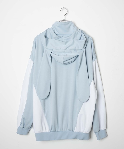 Whinny ホワイニー ベイビーぷりぷりパーカー サックスブルー サブカル Whinny ホワイニー ベイビーぷりぷりパーカー サックスブルー