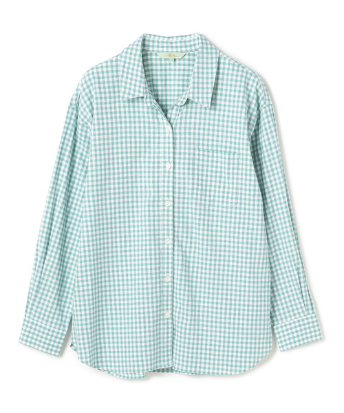 Petit Honfleur(プチオンフルール)の「リネンブレンドシャツ(シャツ/ブラウス・レディース・イエロー/ベージュ/ネイビー/グリーン・9号/11号)」の10枚目の写真