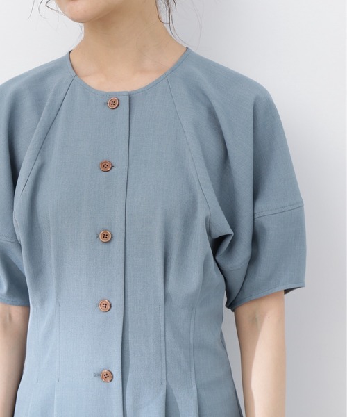 N.(N. Natural Beauty Basic)(エヌエヌナチュラルビューティーベーシック)の「【S Size Line】◆ウエストタック麻調ワンピース(ワンピース・レディース・チャコール/グレイッシュベージュ/グリーン/ブルー・SMALL/MEDIUM)」の19枚目の写真