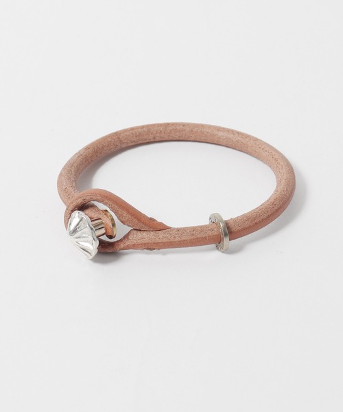 Akashic Tree（アカシックツリー）の「AkashicTree/アカシックツリー レザーコンチョブレスレット（ブレスレット・メンズ・ナチュラル/ホワイト/チョコ/ブラック・FREE）」の11枚目の写真