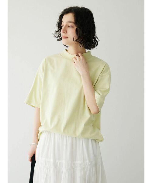 CRAFT STANDARD BOUTIQUE（クラフトスタンダードブティック）の「モックネックリングドットプルオーバー（Tシャツ/カットソー・レディース・ホワイト/イエロー/ライトパープル/ブラック・FREE）」の5枚目の写真