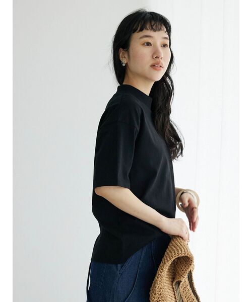 CRAFT STANDARD BOUTIQUE（クラフトスタンダードブティック）の「モックネックリングドットプルオーバー（Tシャツ/カットソー・レディース・ホワイト/イエロー/ライトパープル/ブラック・FREE）」の7枚目の写真