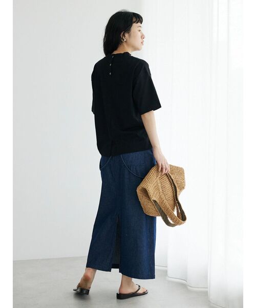 CRAFT STANDARD BOUTIQUE（クラフトスタンダードブティック）の「モックネックリングドットプルオーバー（Tシャツ/カットソー・レディース・ホワイト/イエロー/ライトパープル/ブラック・FREE）」の14枚目の写真