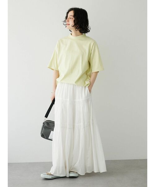 CRAFT STANDARD BOUTIQUE（クラフトスタンダードブティック）の「モックネックリングドットプルオーバー（Tシャツ/カットソー・レディース・ホワイト/イエロー/ライトパープル/ブラック・FREE）」の19枚目の写真