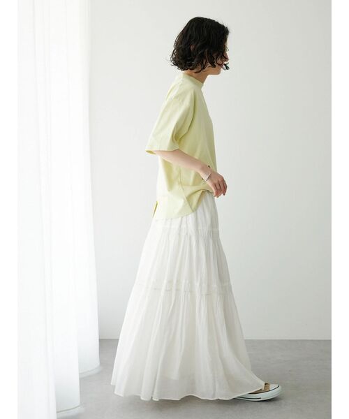 CRAFT STANDARD BOUTIQUE（クラフトスタンダードブティック）の「モックネックリングドットプルオーバー（Tシャツ/カットソー・レディース・ホワイト/イエロー/ライトパープル/ブラック・FREE）」の20枚目の写真