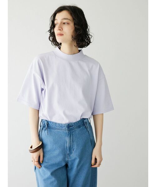 CRAFT STANDARD BOUTIQUE（クラフトスタンダードブティック）の「モックネックリングドットプルオーバー（Tシャツ/カットソー・レディース・ホワイト/イエロー/ライトパープル/ブラック・FREE）」の22枚目の写真