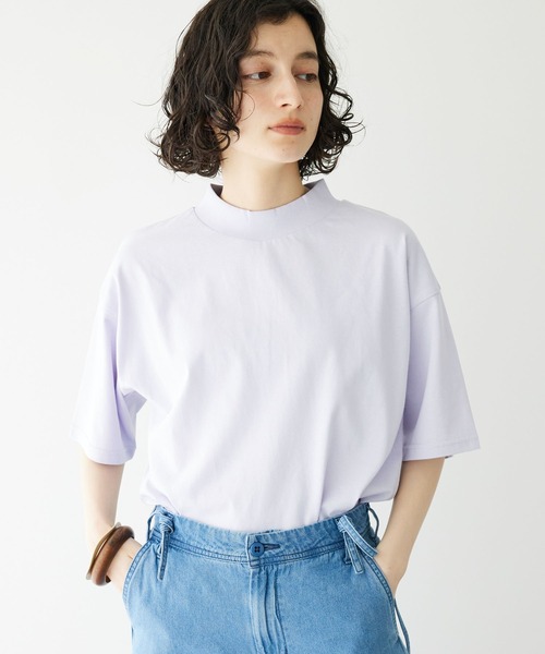 CRAFT STANDARD BOUTIQUE（クラフトスタンダードブティック）の「モックネックリングドットプルオーバー（Tシャツ/カットソー・レディース・ホワイト/イエロー/ライトパープル/ブラック・FREE）」の4枚目の写真