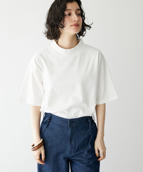 CRAFT STANDARD BOUTIQUE（クラフトスタンダードブティック）の「モックネックリングドットプルオーバー（Tシャツ/カットソー・レディース・ホワイト/イエロー/ライトパープル/ブラック・FREE）」の2枚目の写真
